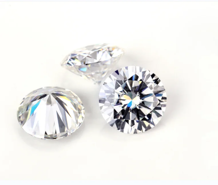 Wholesale Price in Stock 2 Carat GRA Certificate Pure White D VVS Moissanite Stone - Image 3