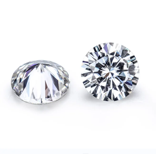 Wholesale Price in Stock 2 Carat GRA Certificate Pure White D VVS Moissanite Stone