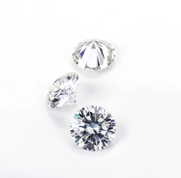 Wholesale Price in Stock 2 Carat GRA Certificate Pure White D VVS Moissanite Stone - Image 4