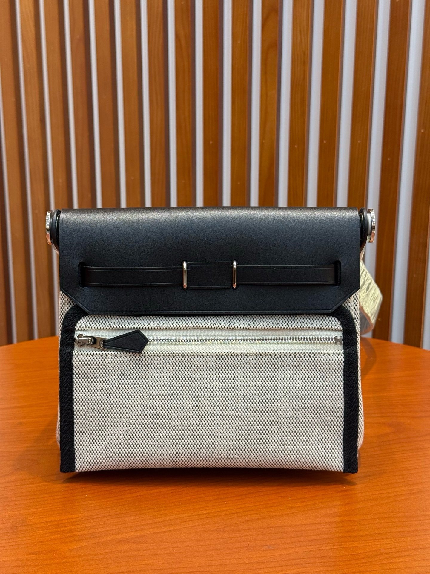 Canvas & Leather 20cm Mini Crossbody Bag
