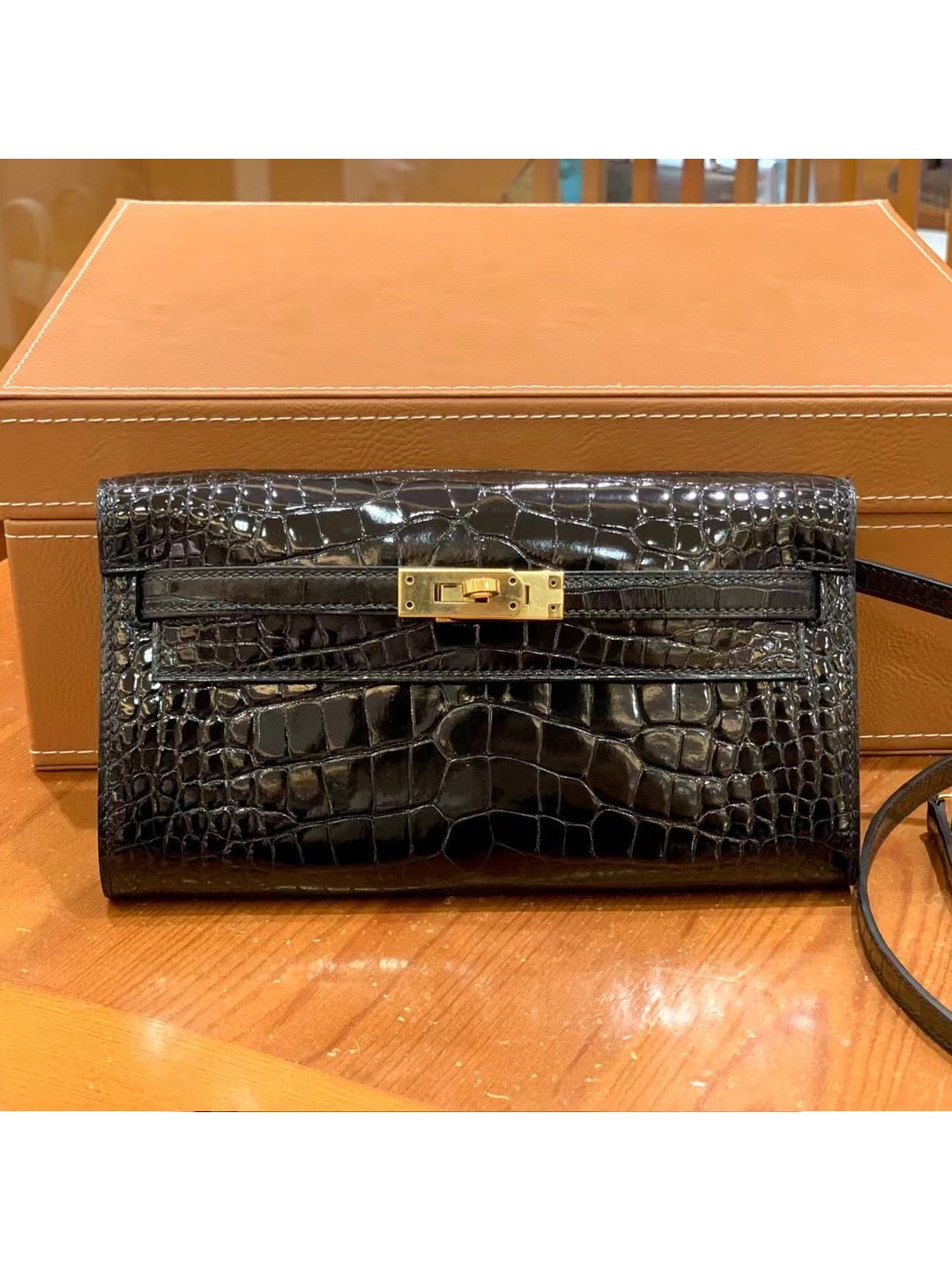 American Alligator WOC Crossbody Wallet - Image 2