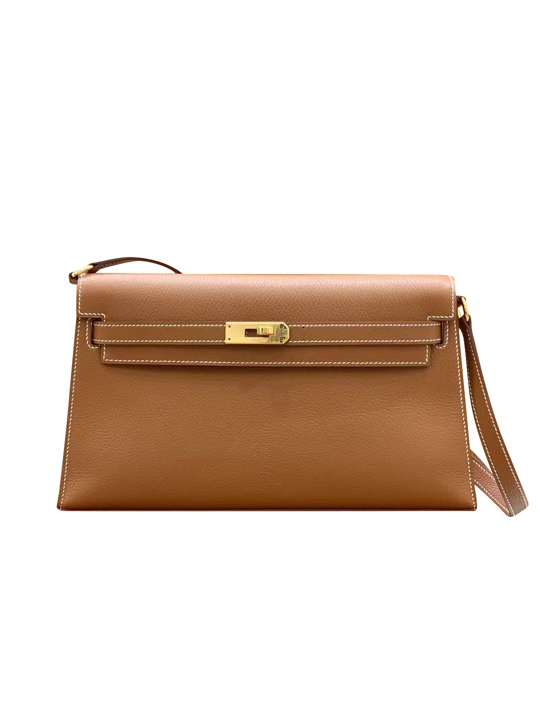 Goatskin Leather Top-Handle Crossbody Bag - Image 2