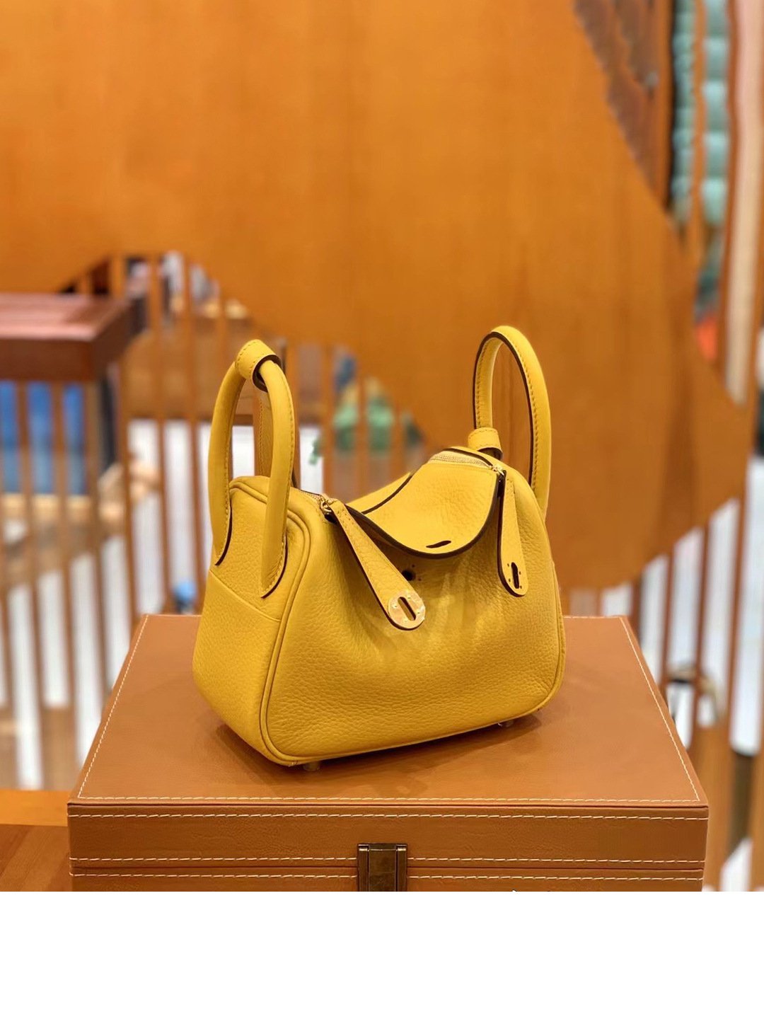 TC Leather Mini Slouchy Shoulder Bag - Image 2