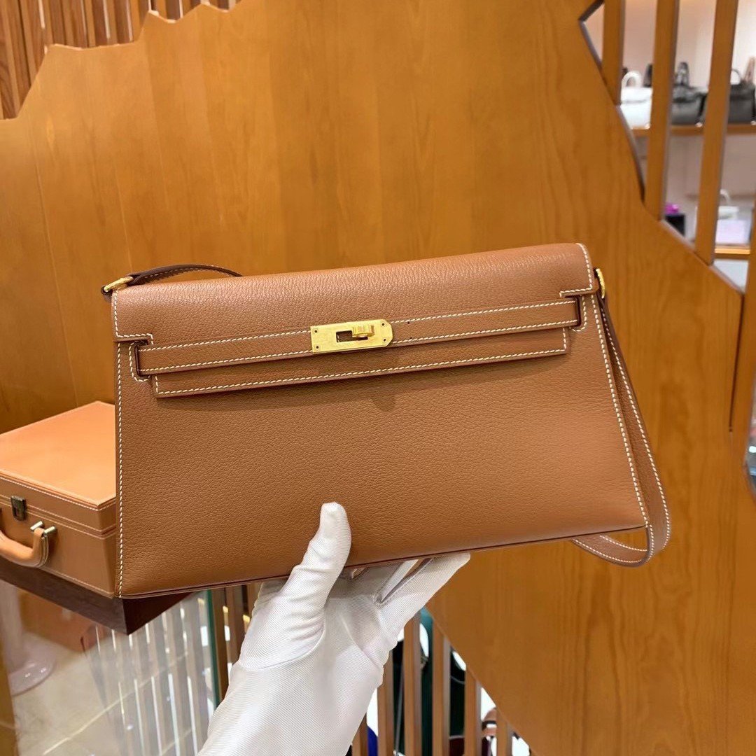 Goatskin Leather Top-Handle Crossbody Bag - Image 3